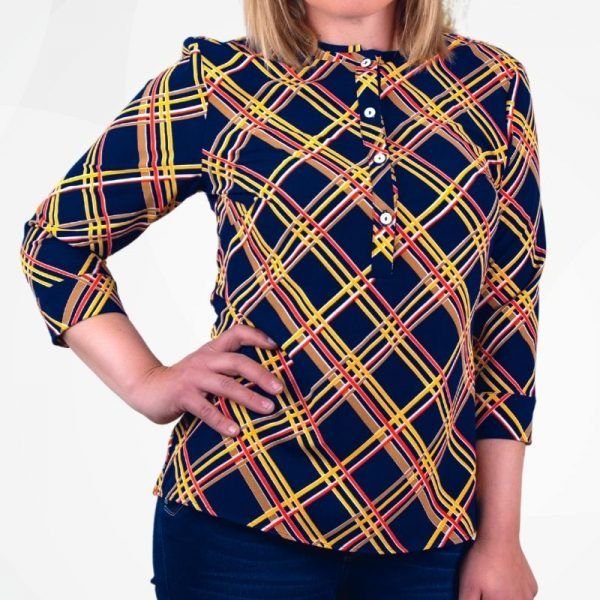 Alternative view of <b>EMILIA</b>. Blusa de seda con mangas tres cuartos.